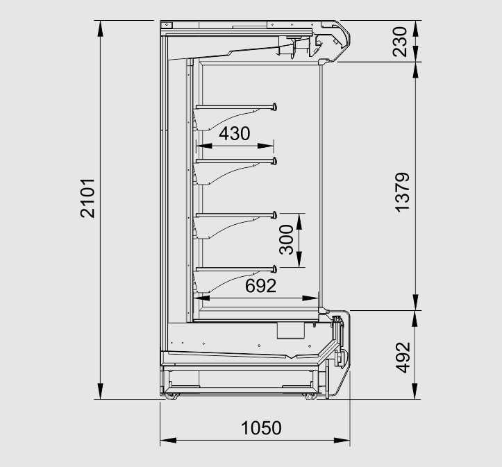 Commercial Supermarket Vertical Freezer